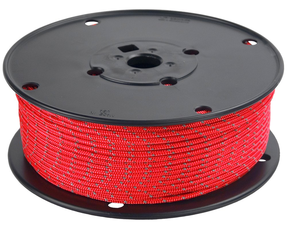 BlueWater Ropes Niteline reflective red cord for low-light setups and tent lines