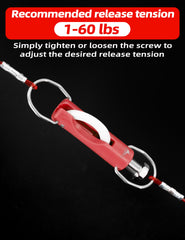 BlueWING 0-60lbs tension adjustment close-up, easy side-screw tuning.
