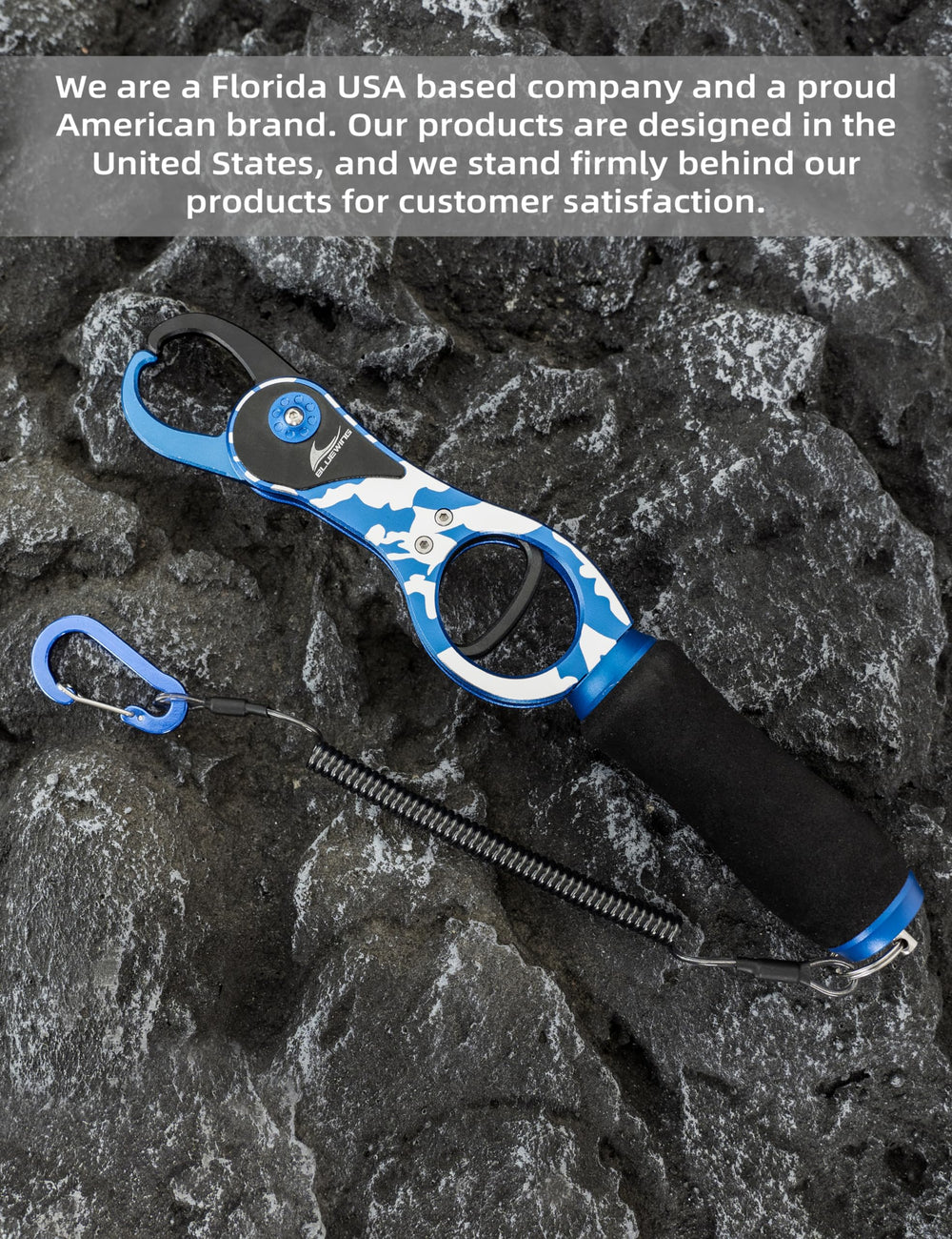 BLUEWING 10 Inch Aluminum Fishing Gripper specifications image