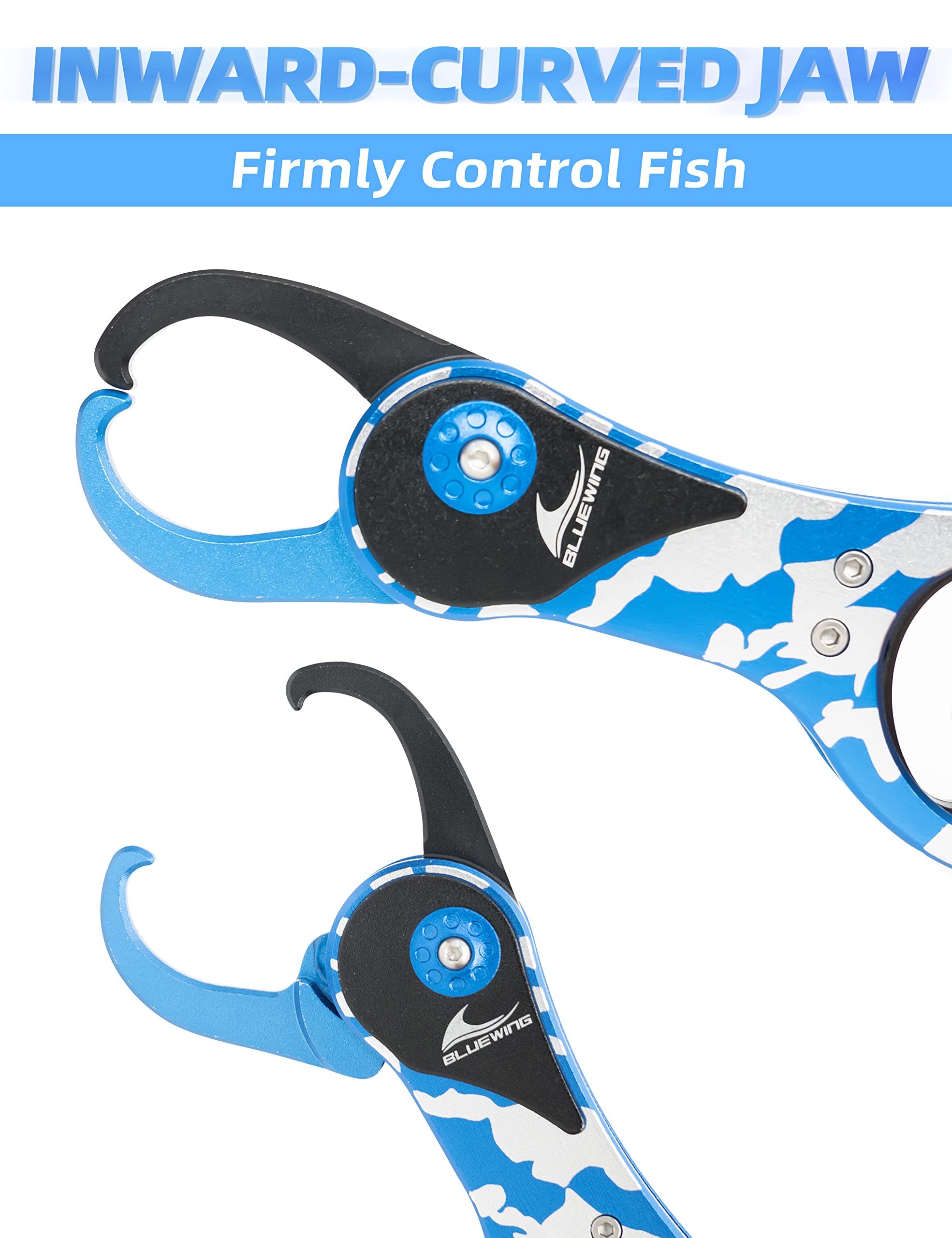 Ergonomic anti-slip handle on BLUEWING 10 Inch Gripper