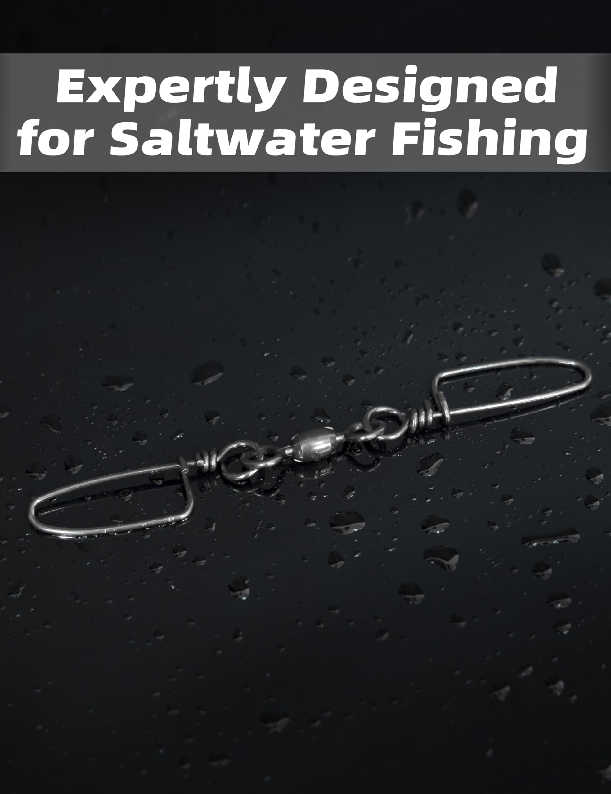 Size options 75 lb to 300 lb BLUEWING double snap swivels