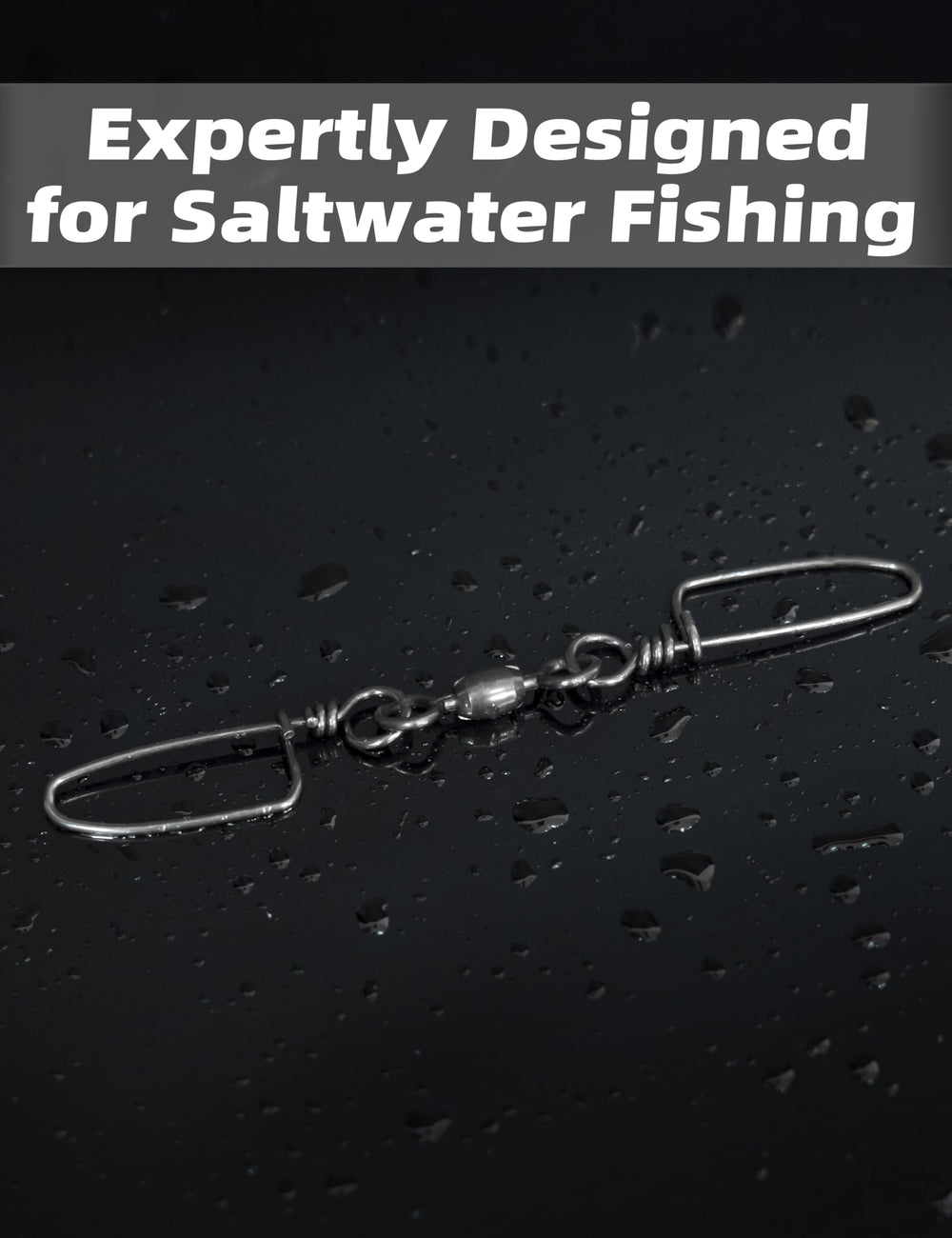 Size options 75 lb to 300 lb BLUEWING double snap swivels