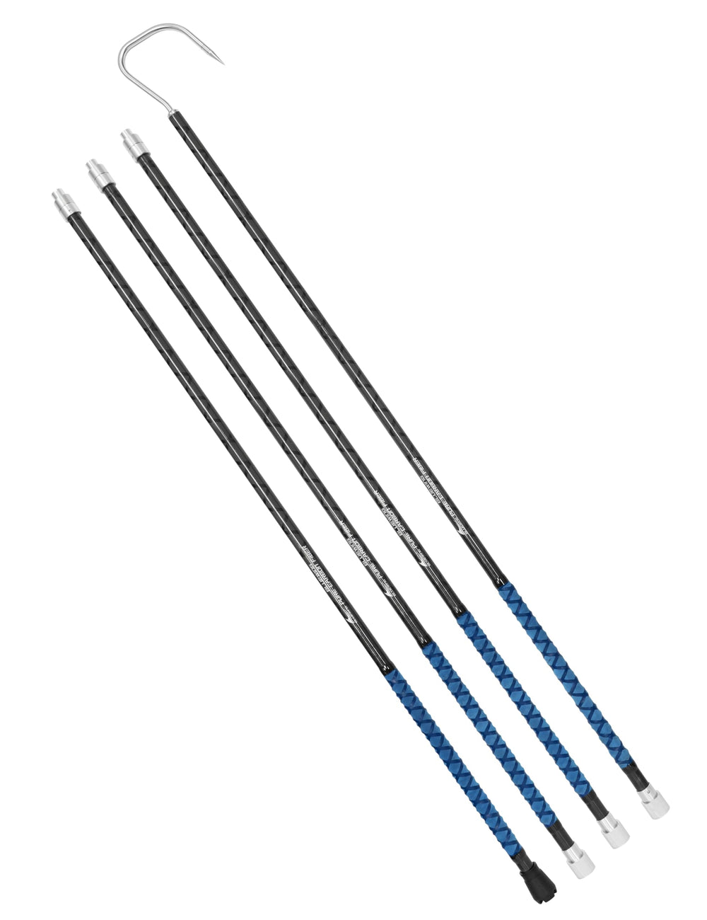 Bluewing 16ft heavy-duty carbon fiber gaff full-length for big-game leverage