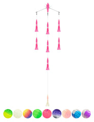 BLUEWING 18in spreader bar port walker pink improves lure spread for offshore trolling.