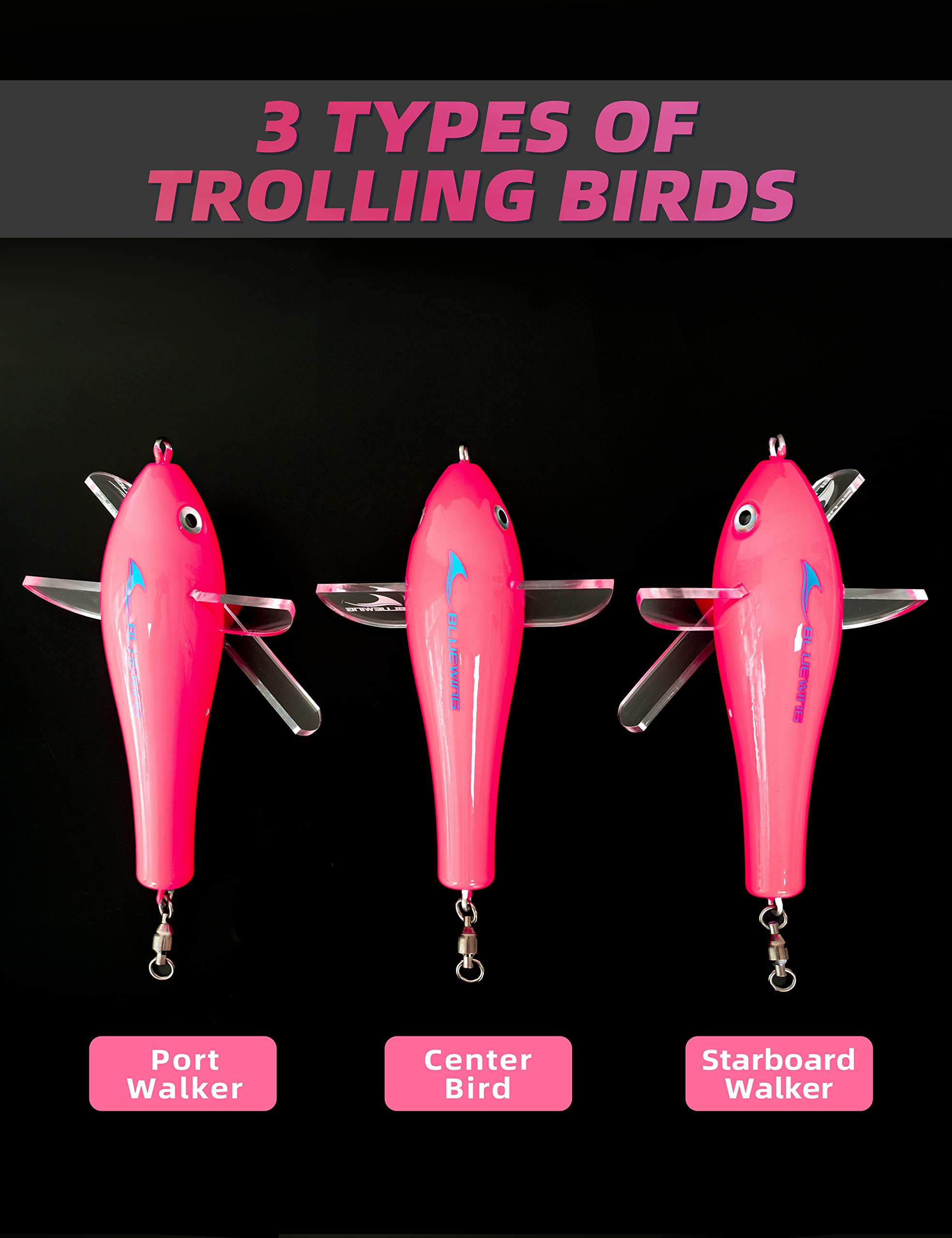 BLUEWING 316 stainless steel rod spreader offers saltwater durability for harsh seas.