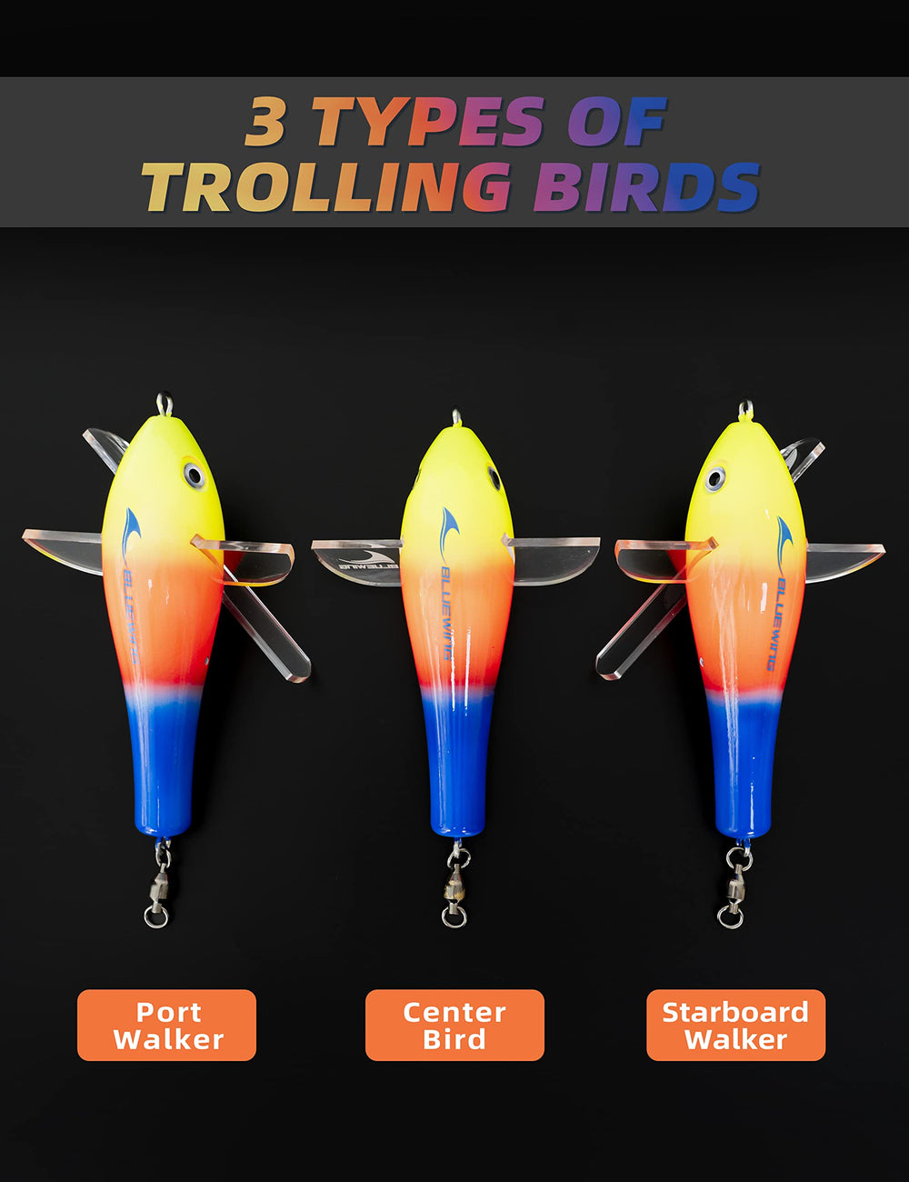 BLUEWING 316 stainless rod resists saltwater corrosion for lasting performance.