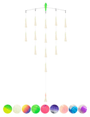 BLUEWING 36in upgraded spreader bar setup improves lure spread for big game fishing.