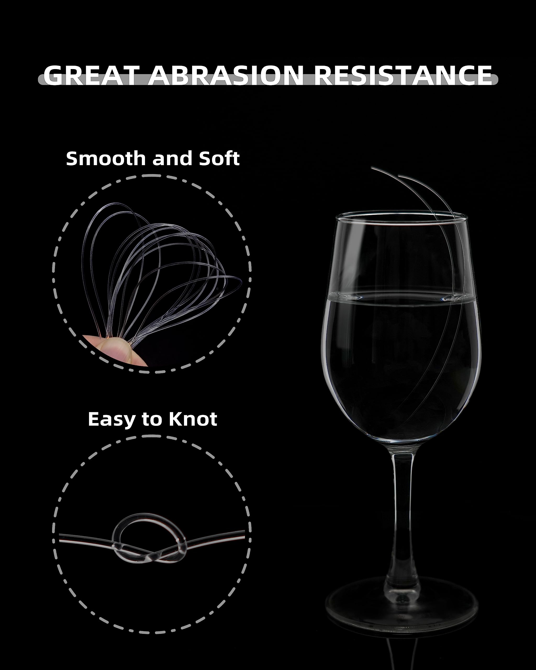 Bluewing abrasion-resistant monofilament line resists rough cover during fishing.