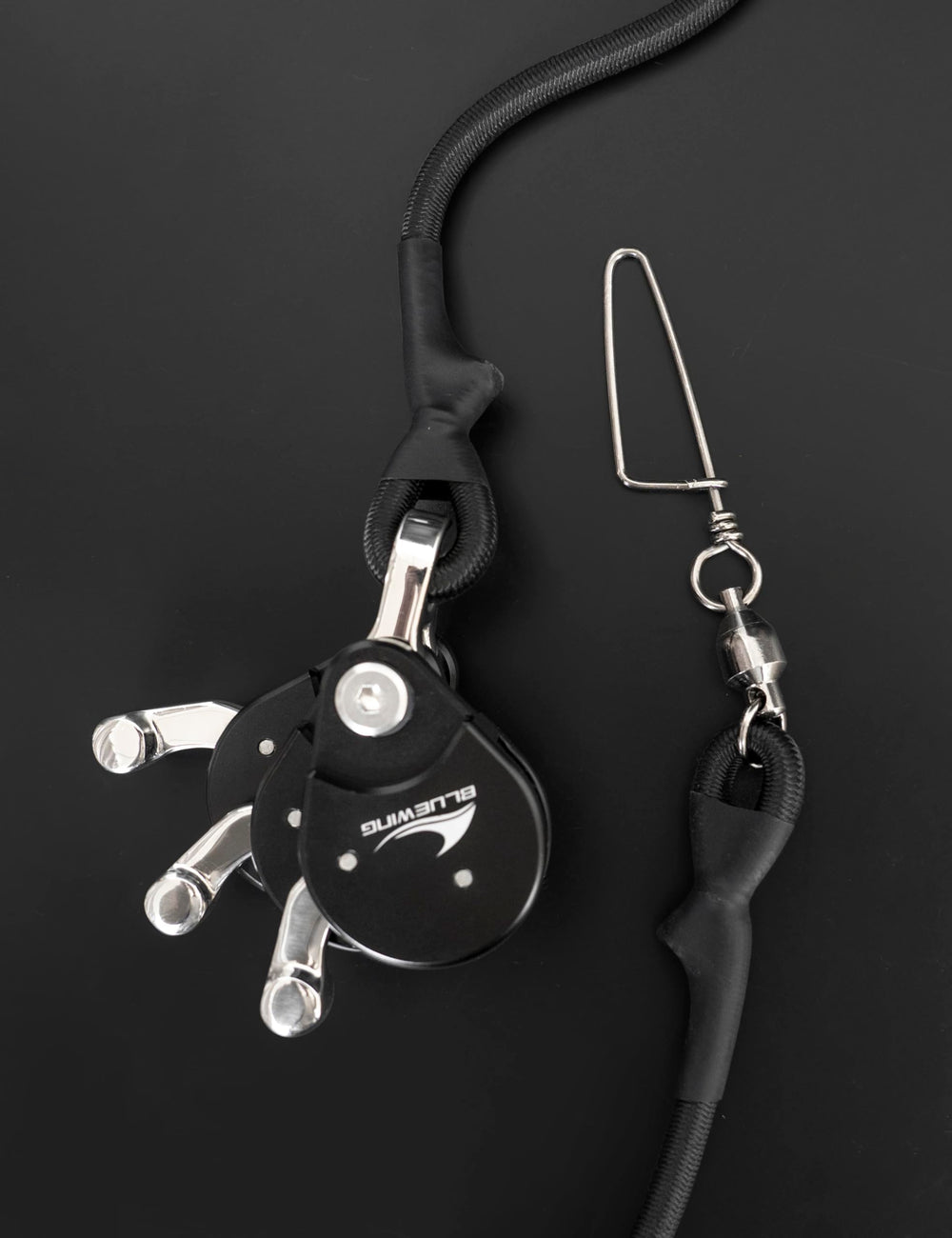 BLUEWING aluminium alloy body halyard pulley black delivers durable performance in saltwater environments.