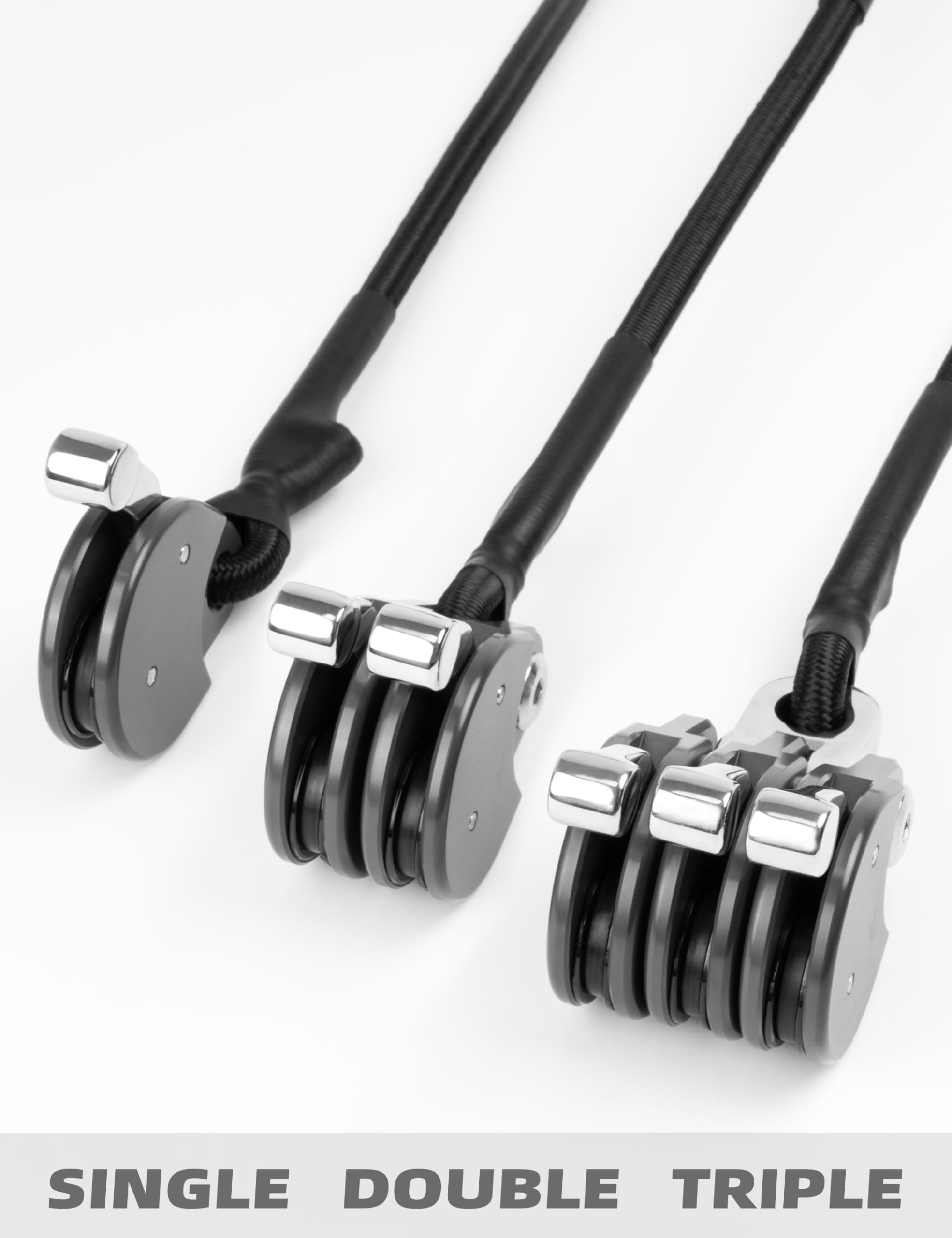 BLUEWING Blue Water Outrigger Line Lock Pro config options demonstrate triple and single rigging versatility