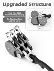 BLUEWING Blue Water Outrigger Line Lock Pro side profile illustrating compact design for clean trolling spread