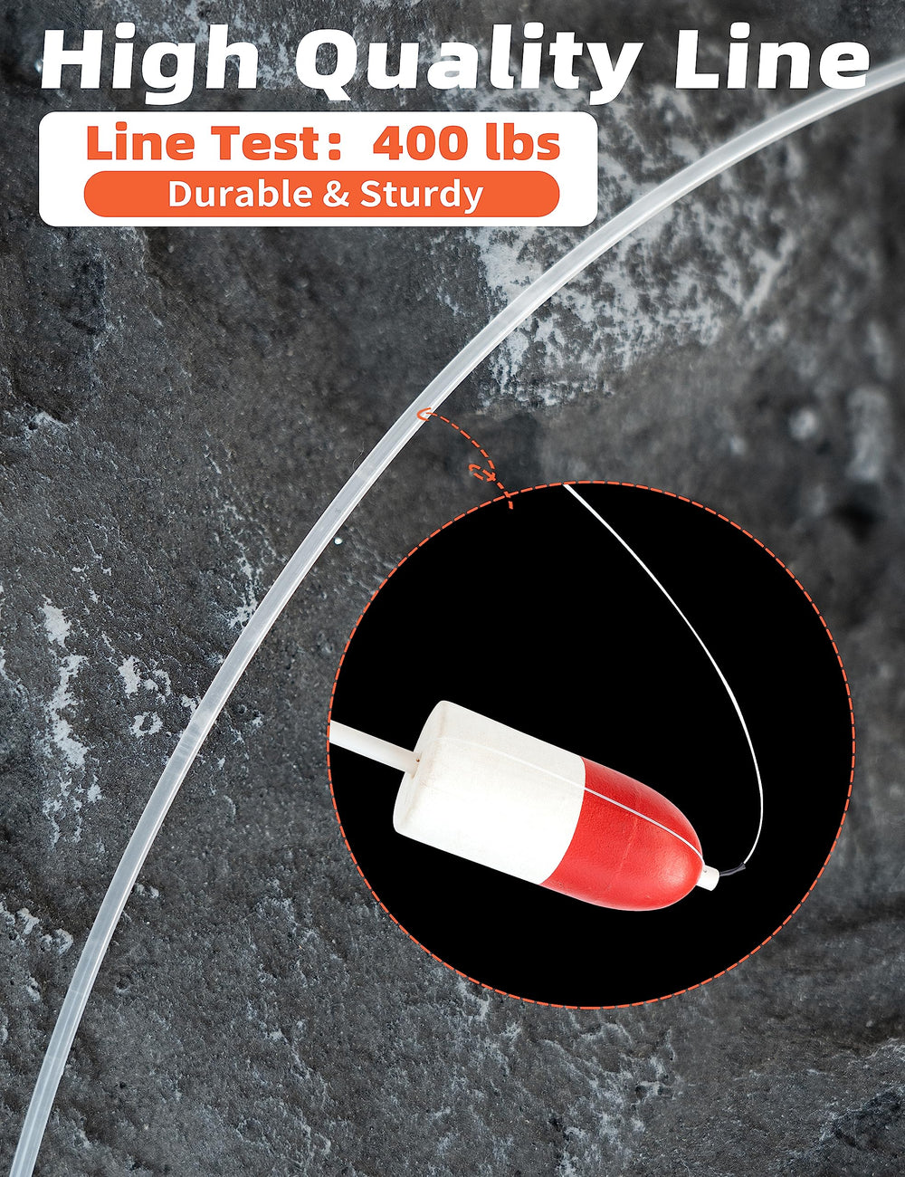 BLUEWING buoy easy-to-spot flag signals bites during daytime trolling