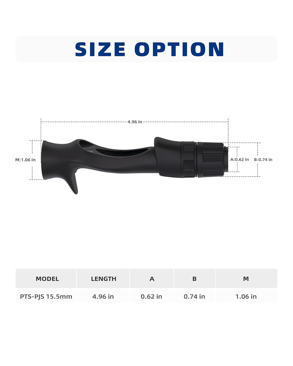 Lightweight and durable BLUEWING reel seat for rods