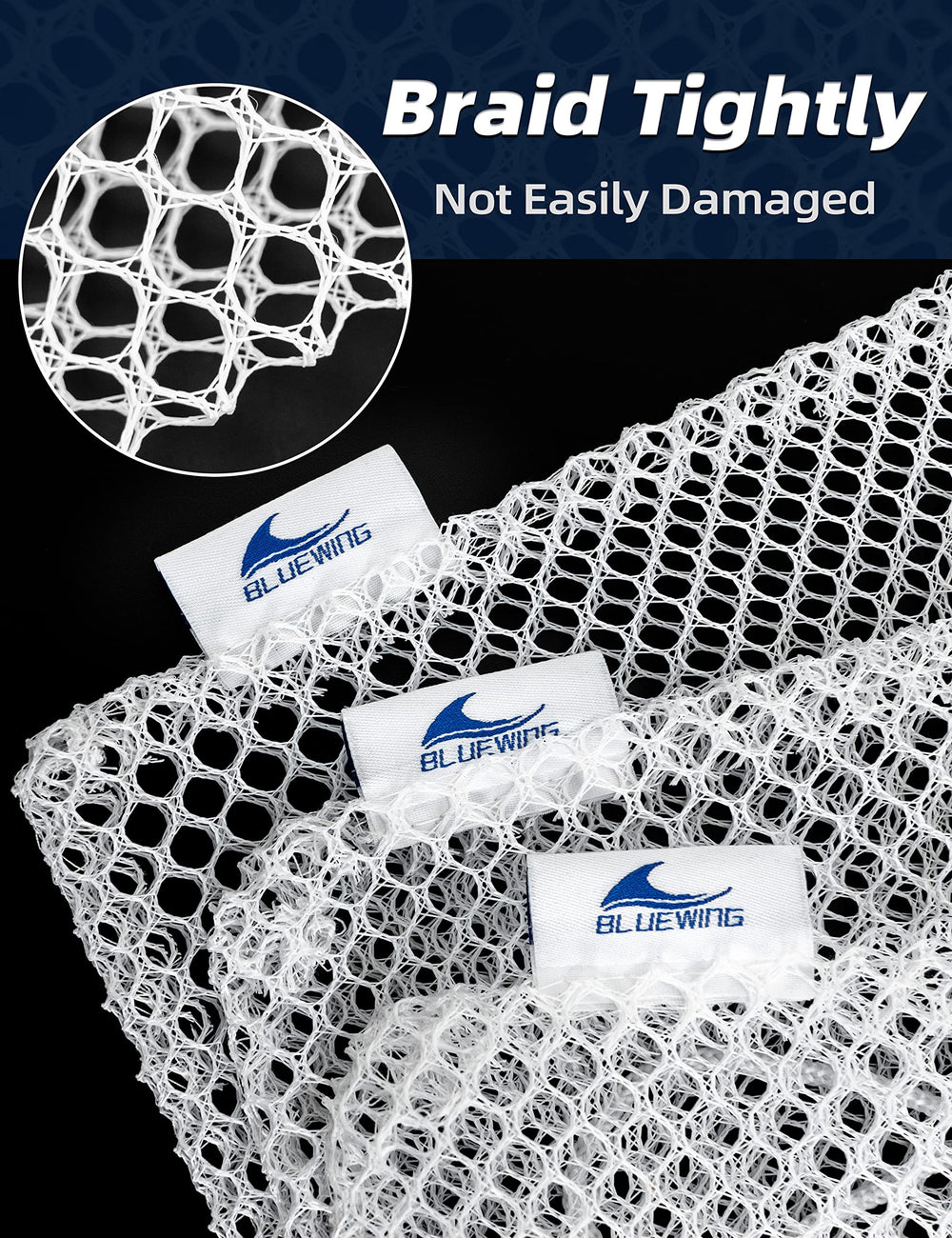 Durable polyester chum bag 3pcs white close-up