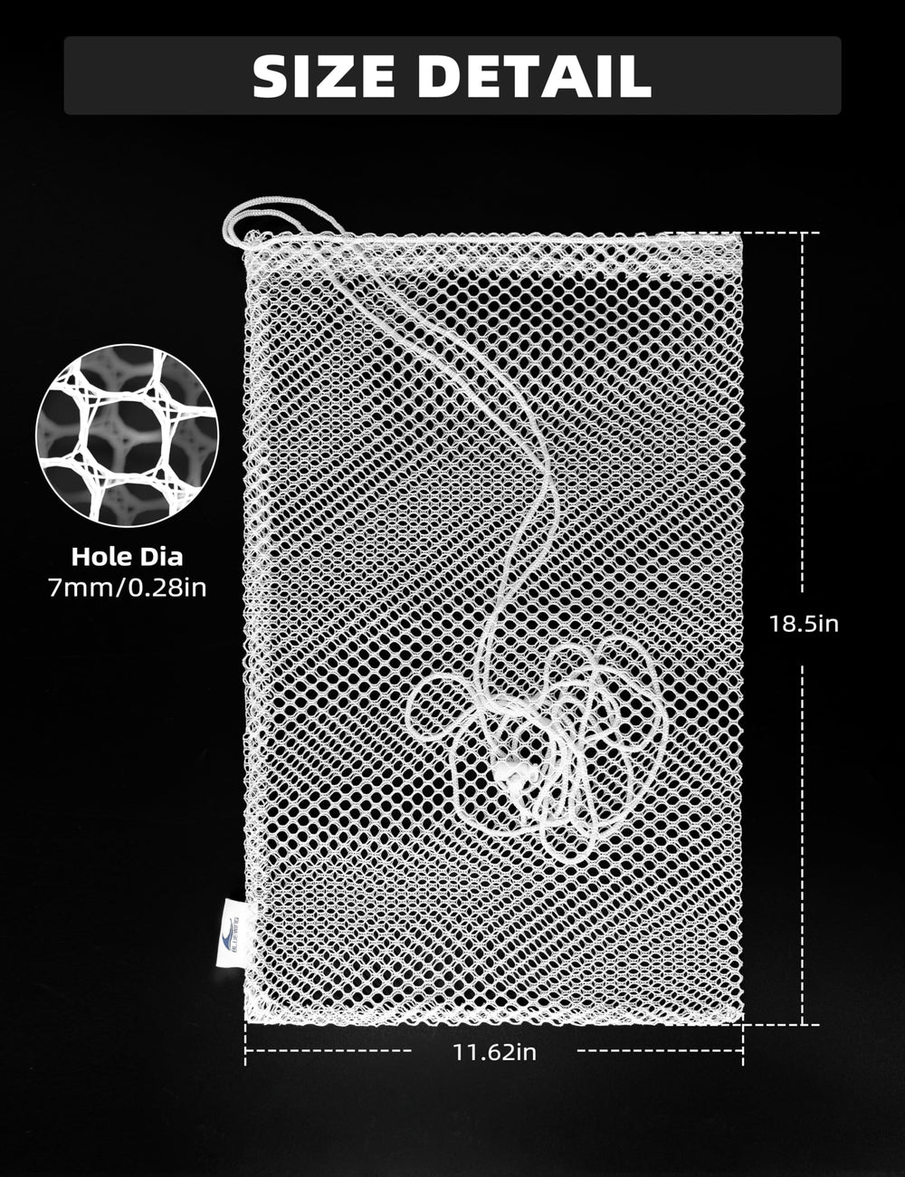 Lightweight and portable chum bag white
