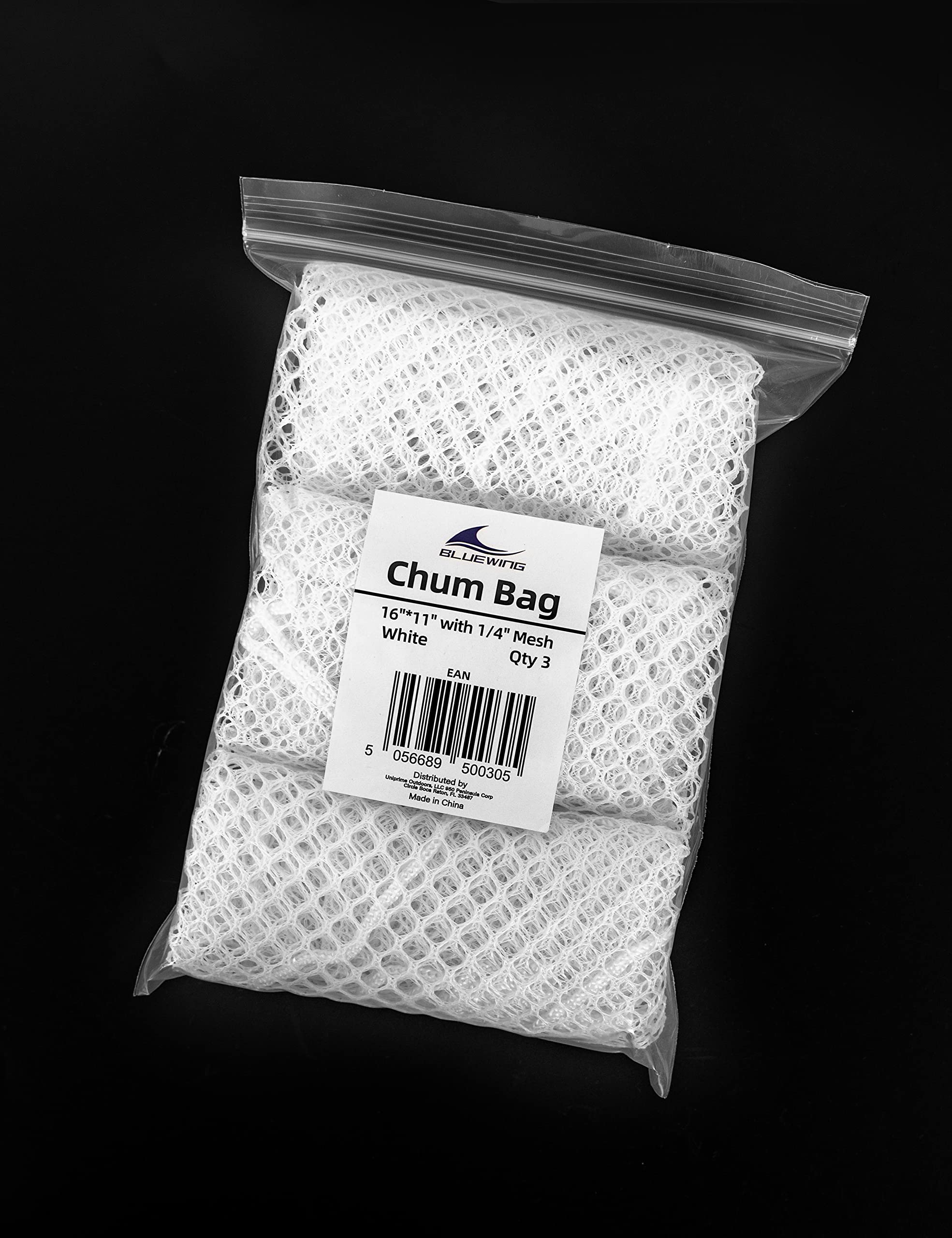 Durable construction of BLUEWING 3pcs white chum bag