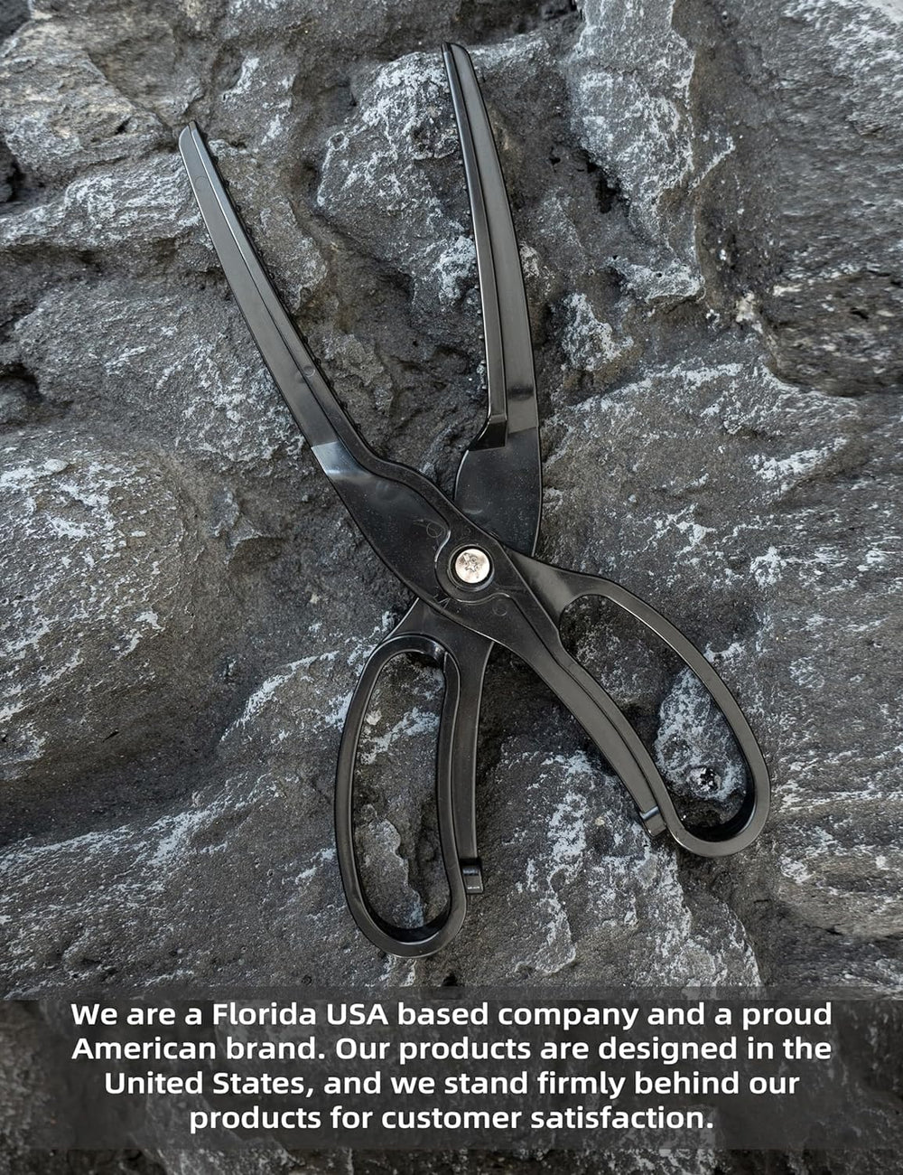 Ergonomic handle and rugged locking on BLUEWING Gripper (black)