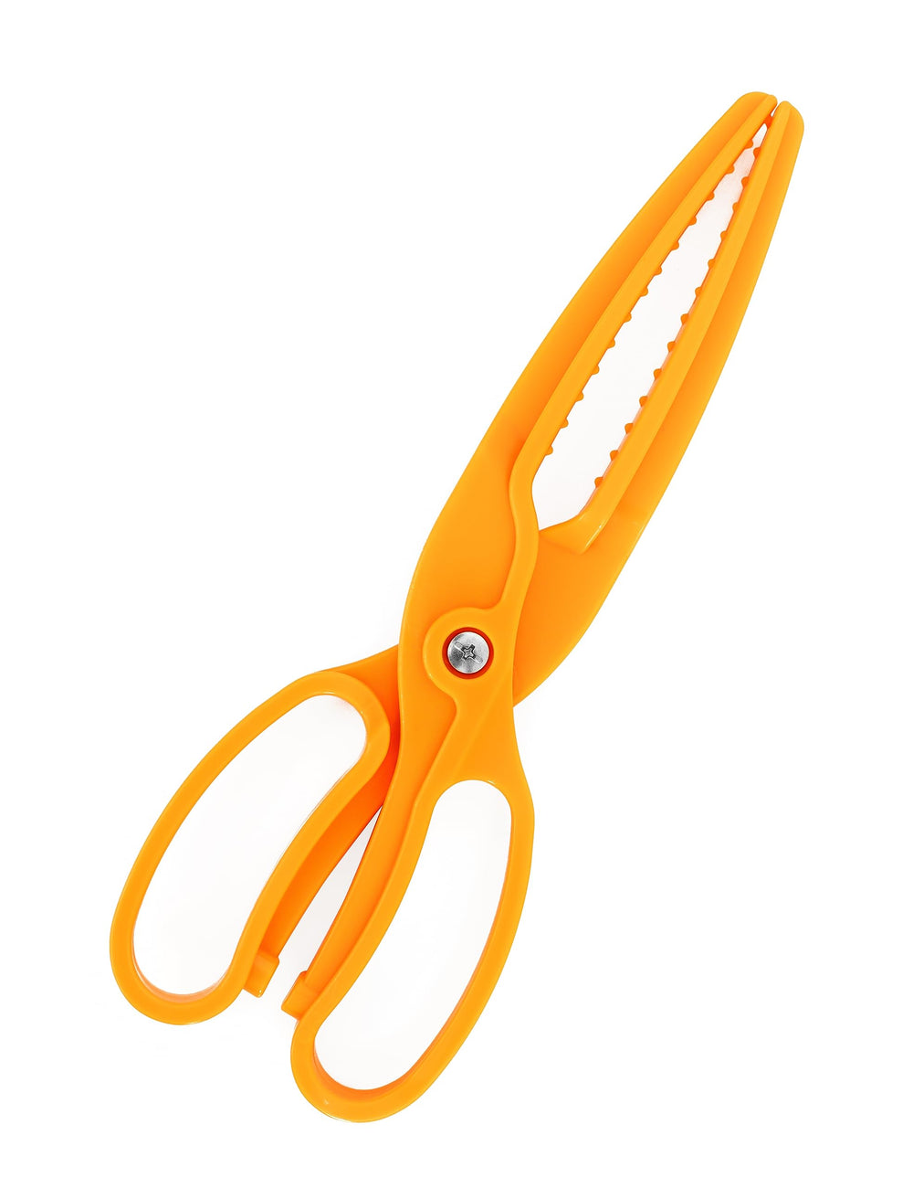 BLUEWING fishing gripper orange front view highlights secure grip for fish.