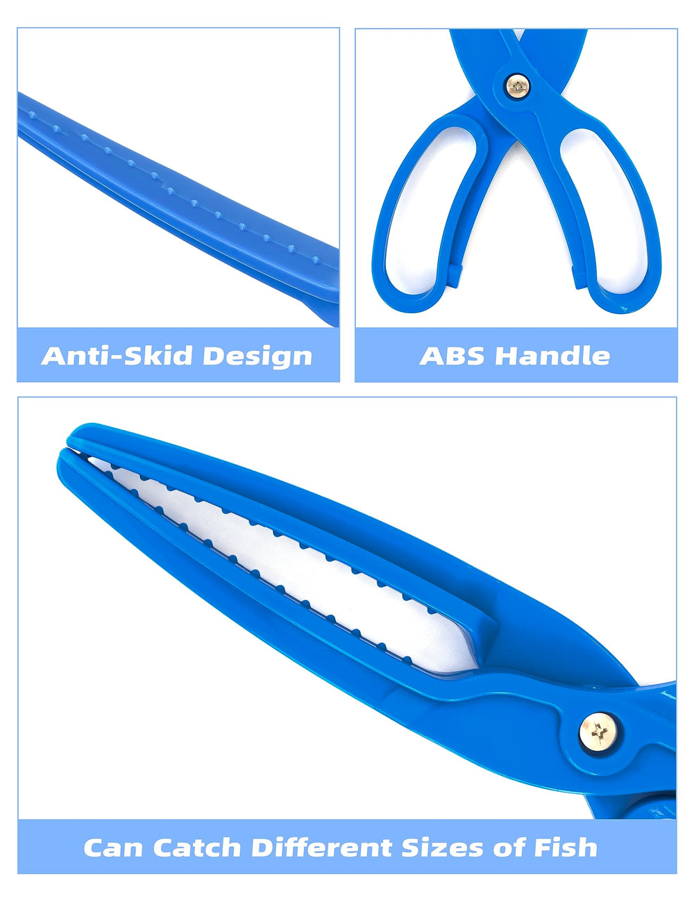 Side view of BLUEWING fishing gripper grip