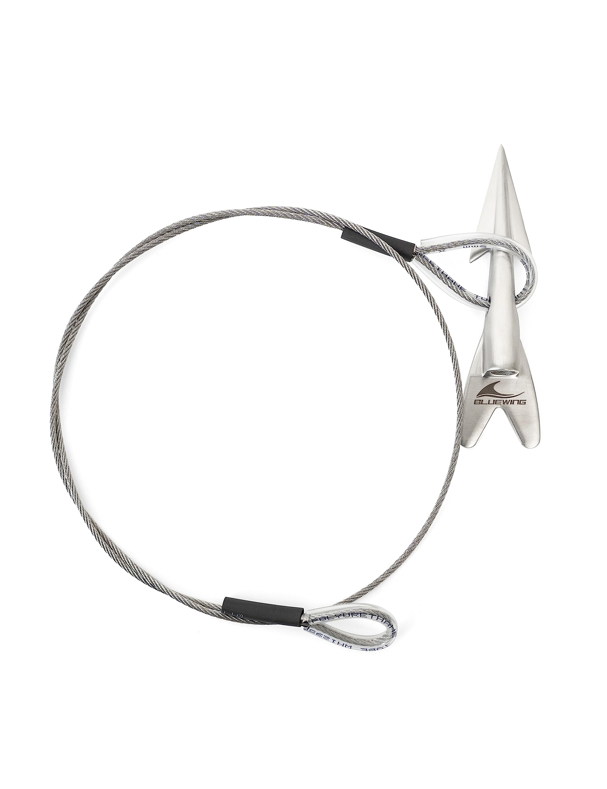 BlueWing harpoon rigged dart head closeup showcases rugged offshore durability.