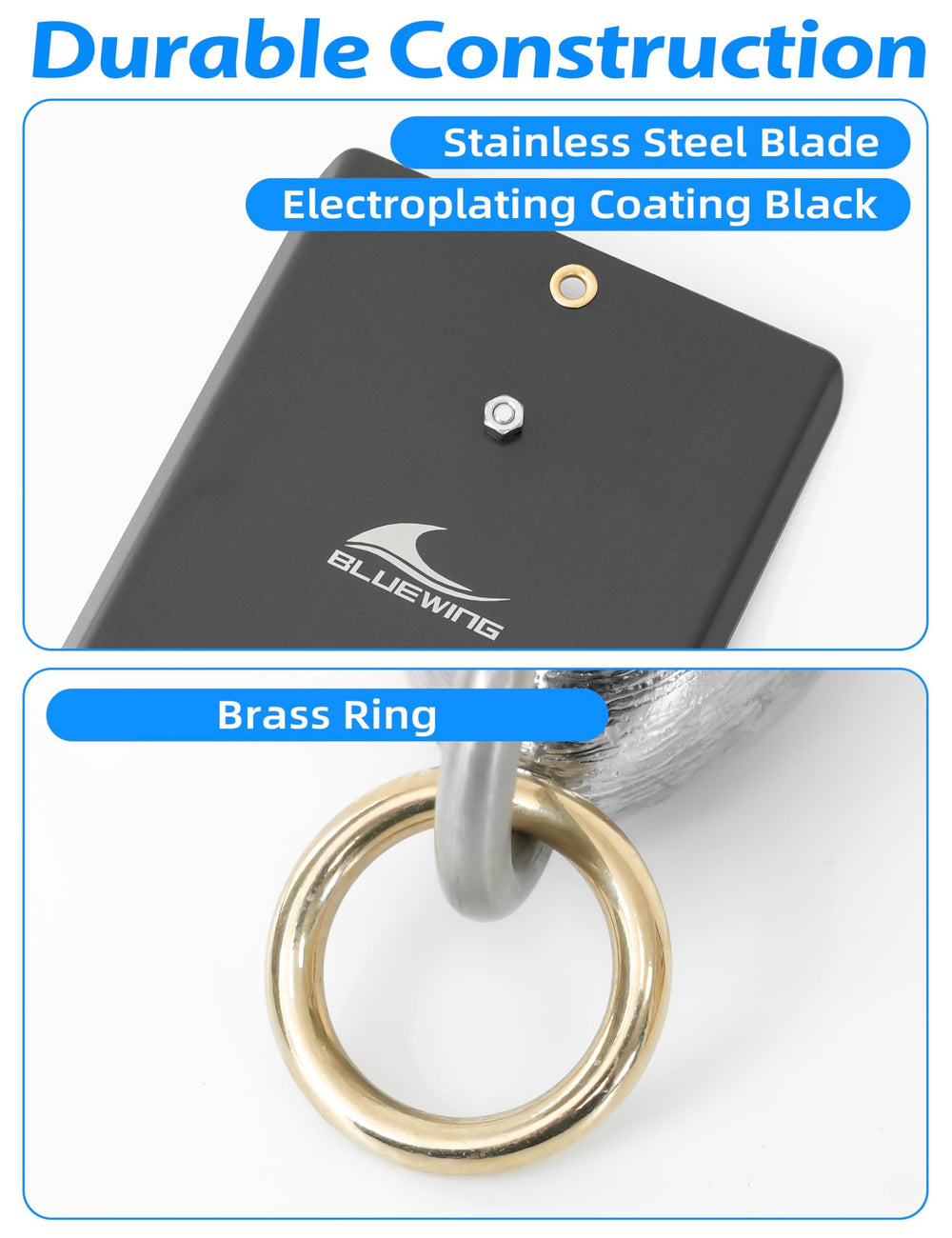 BLUEWING planer setup with brass ring showing quick mainline attachment