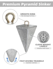 BLUEWING lead-weight-saltwater-closeup shows durable sinking performance for rugged tides.