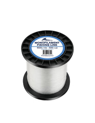BlueWing monofilament line, clear 0.9mm, 500-yard spool supports strong casts.
