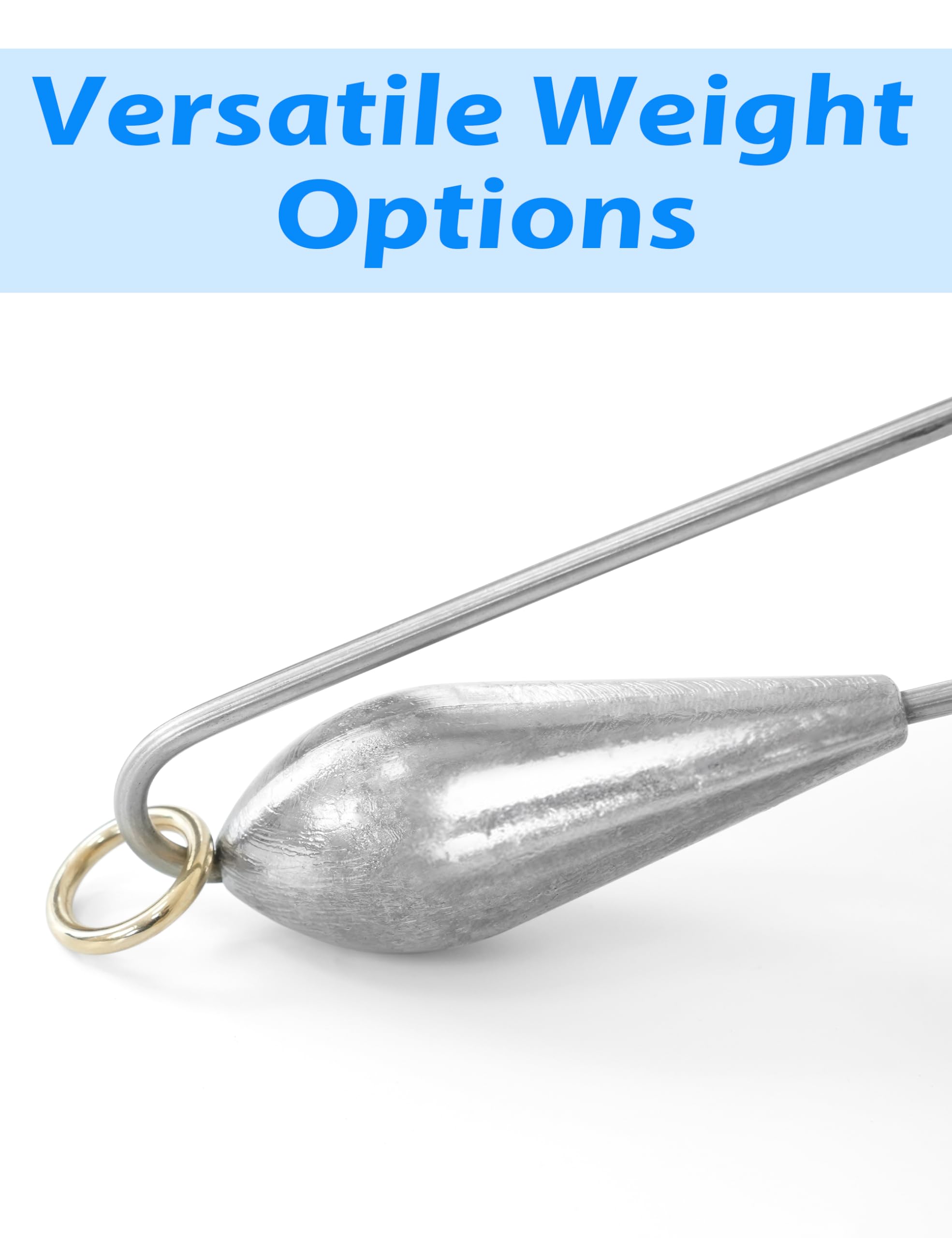 BLUEWING planer weight options from 2 to 32 oz enable flexible trolling choices.