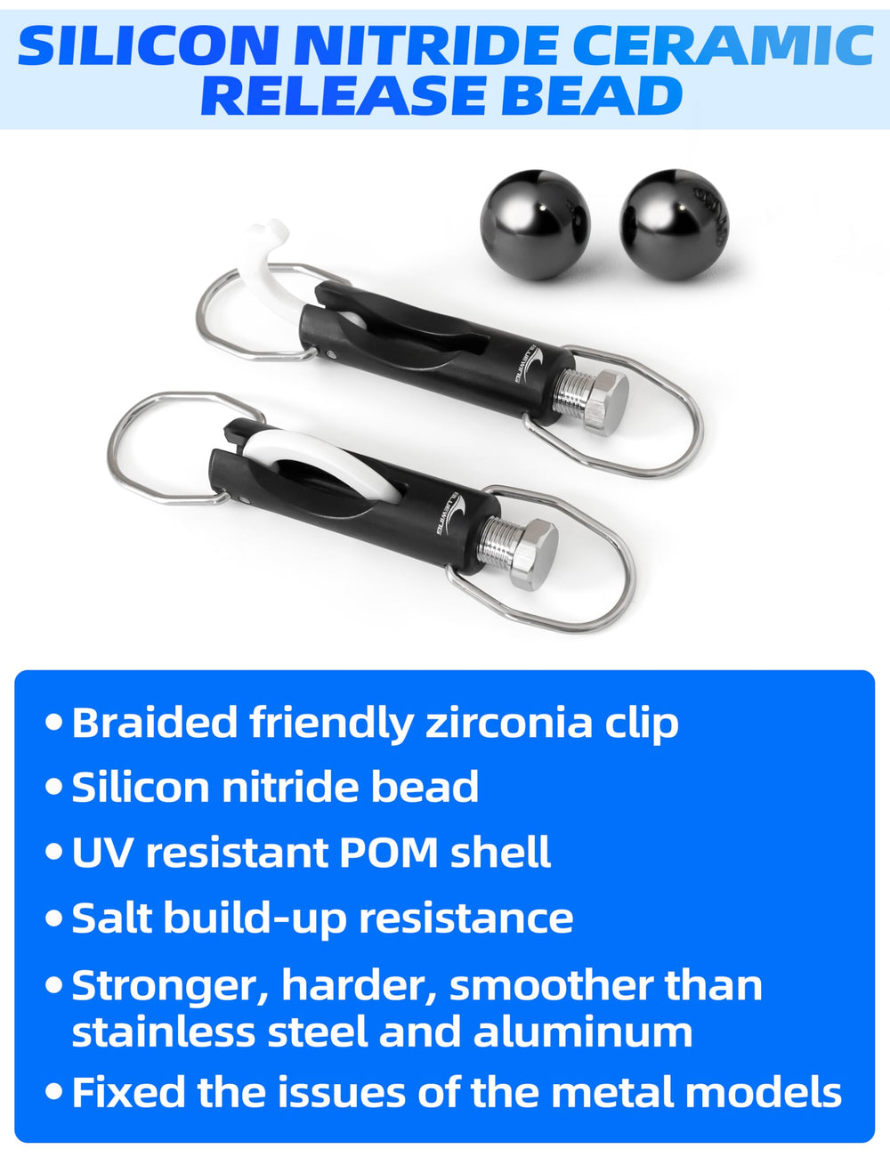 BlueWING release bead silicon nitride enhances hardness and reliability.