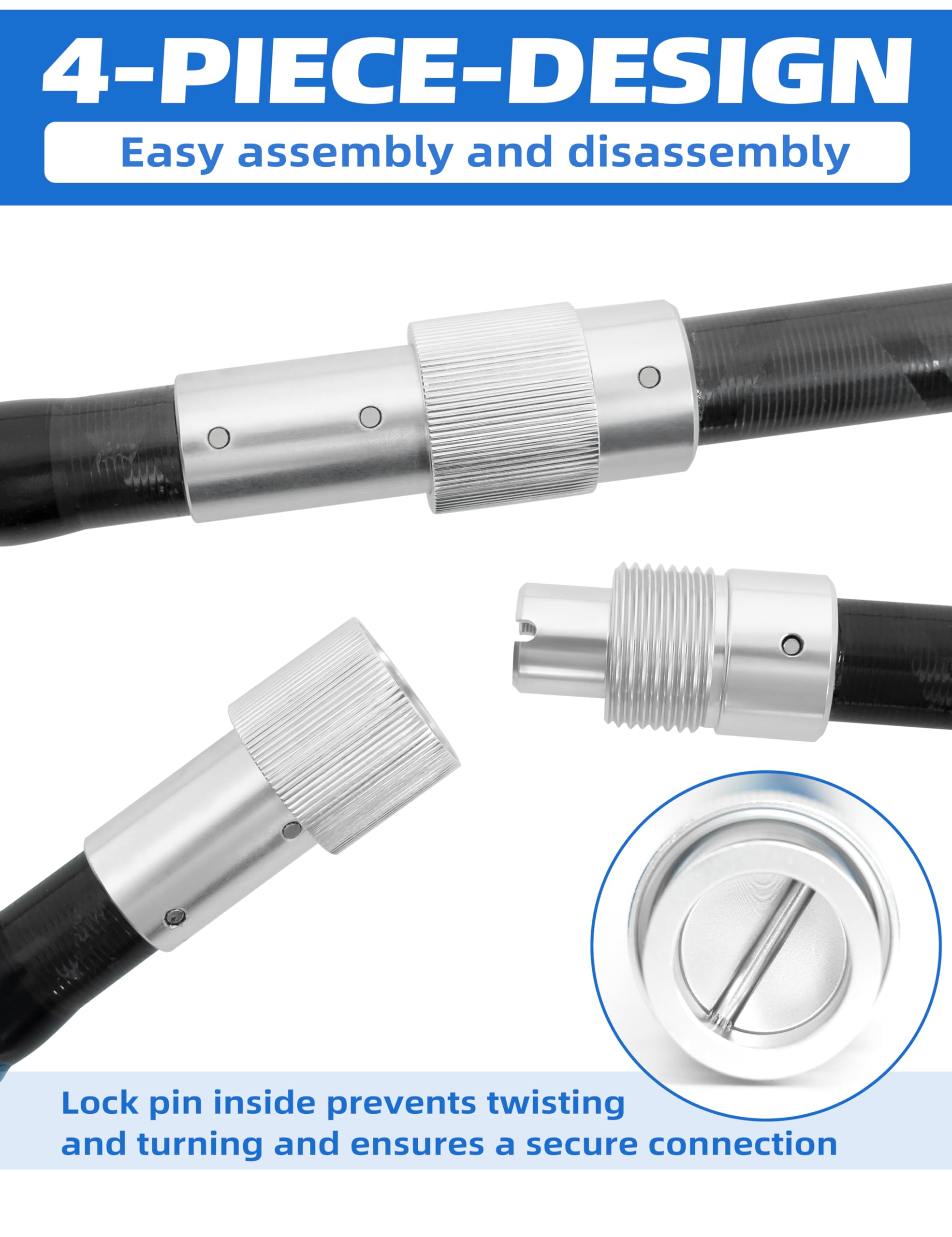 BlueWING stainless-steel razor-sharp head enables clean punctures during spearfishing