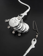 BLUEWING stainless steel snap swivel provides 360-degree rotation to prevent tangling