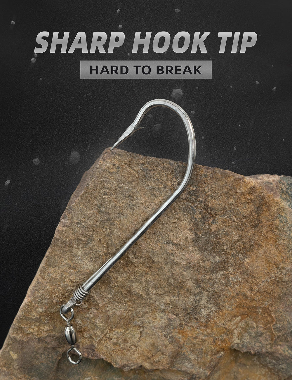 Product view of BLUEWING trolling hooks with swivels