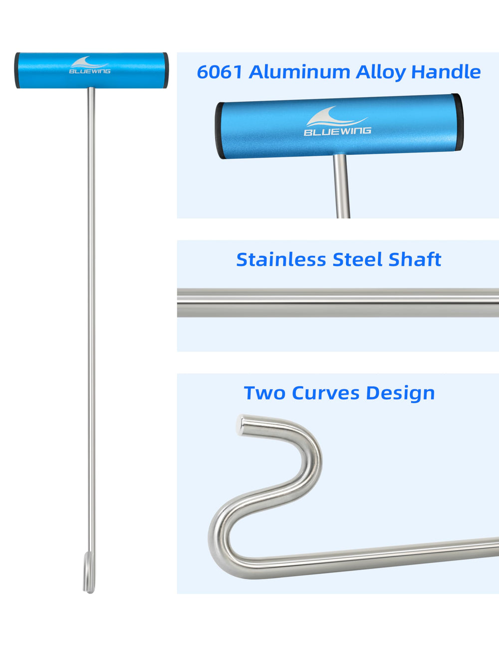 BLUEWING 8mm stainless steel body demonstrating rugged durability in saltwater