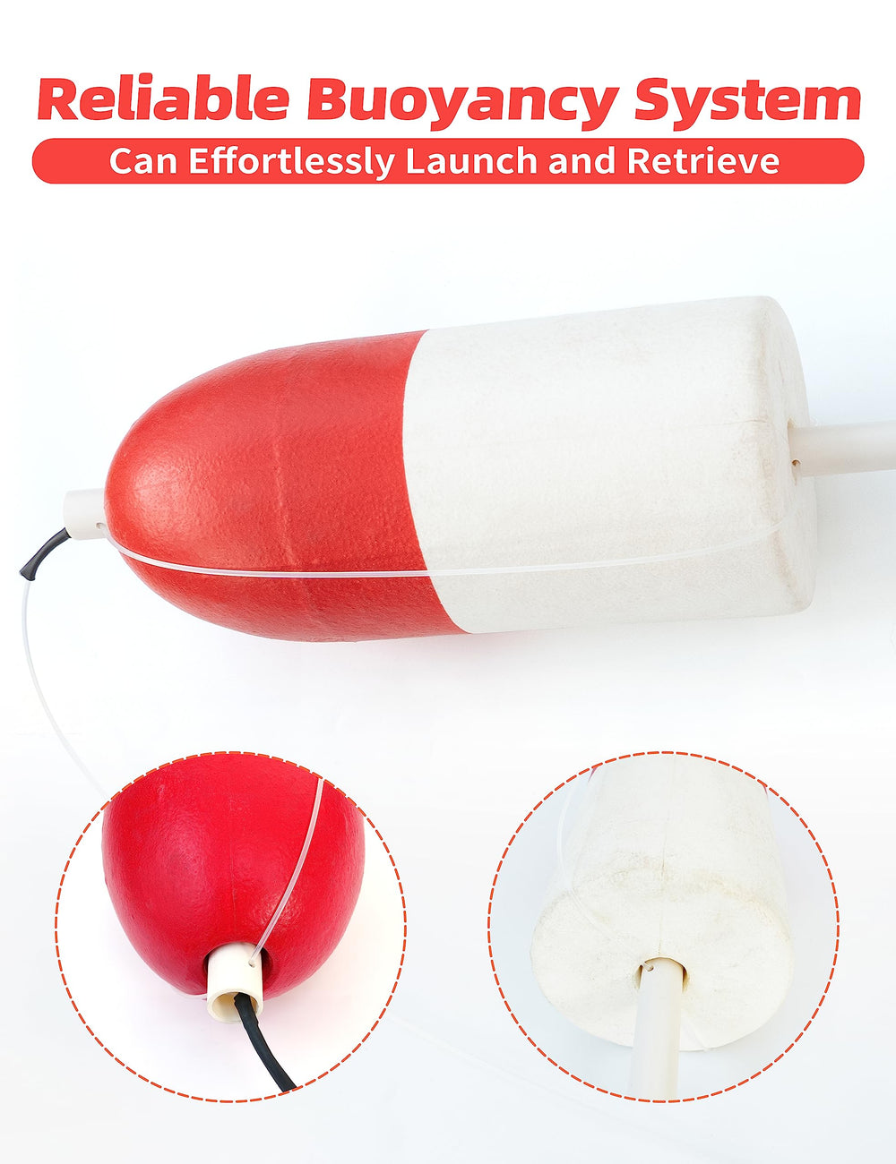 BLUEWING swordfish buoy long-line-clip with flexible rotation to prevent tangles