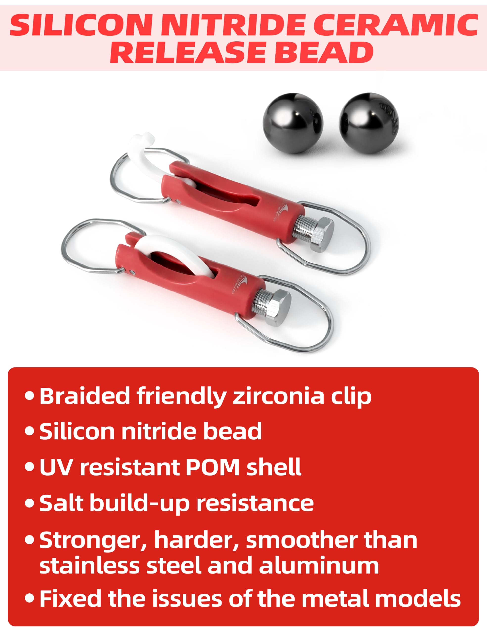 BlueWING UV-resistant POM housing close-up, seawater durability.