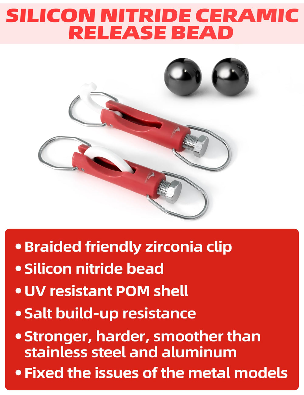 BlueWING UV-resistant POM housing close-up, seawater durability.