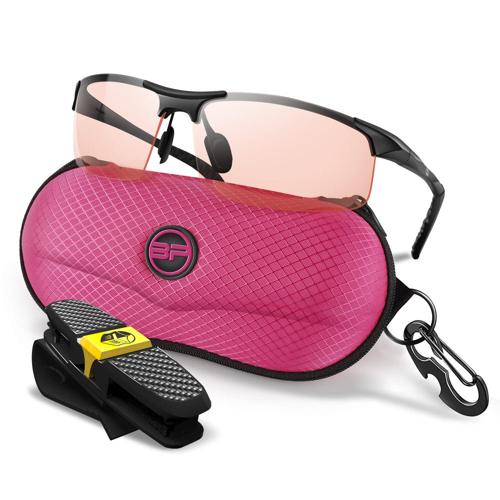 BLUPOND pink-shooting-glasses reduce glare for precise aiming
