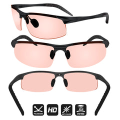 BLUPOND polarized-pink-sunglasses enhance contrast for hunting and outdoor visibility
