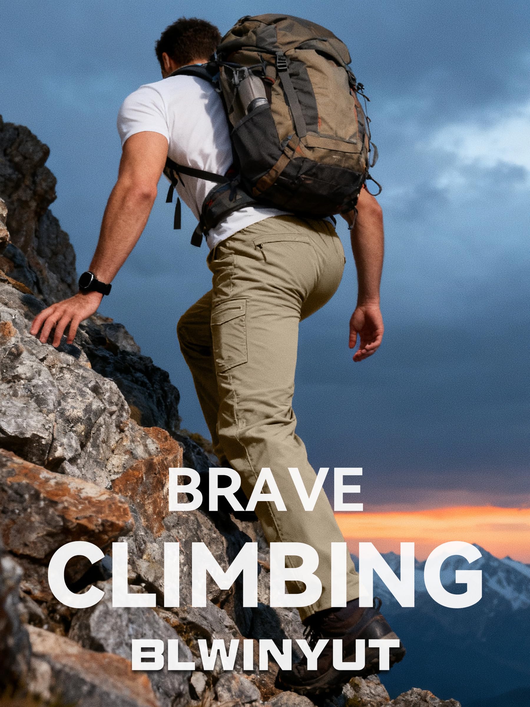 BLWINYUT breathable fabric improves airflow during hot climbs.