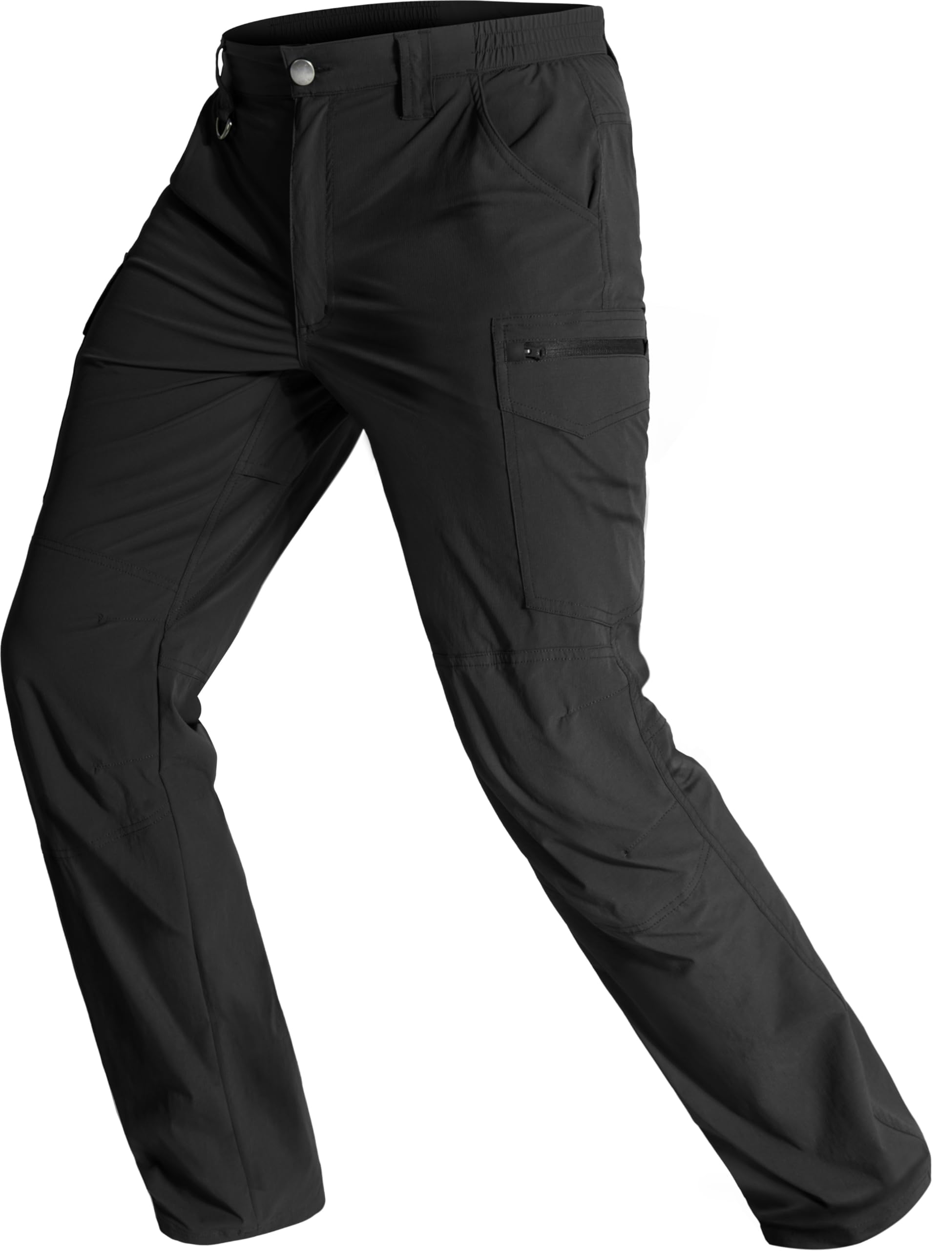 BLWINYUT men's hiking pants front view, versatile for hiking and travel.