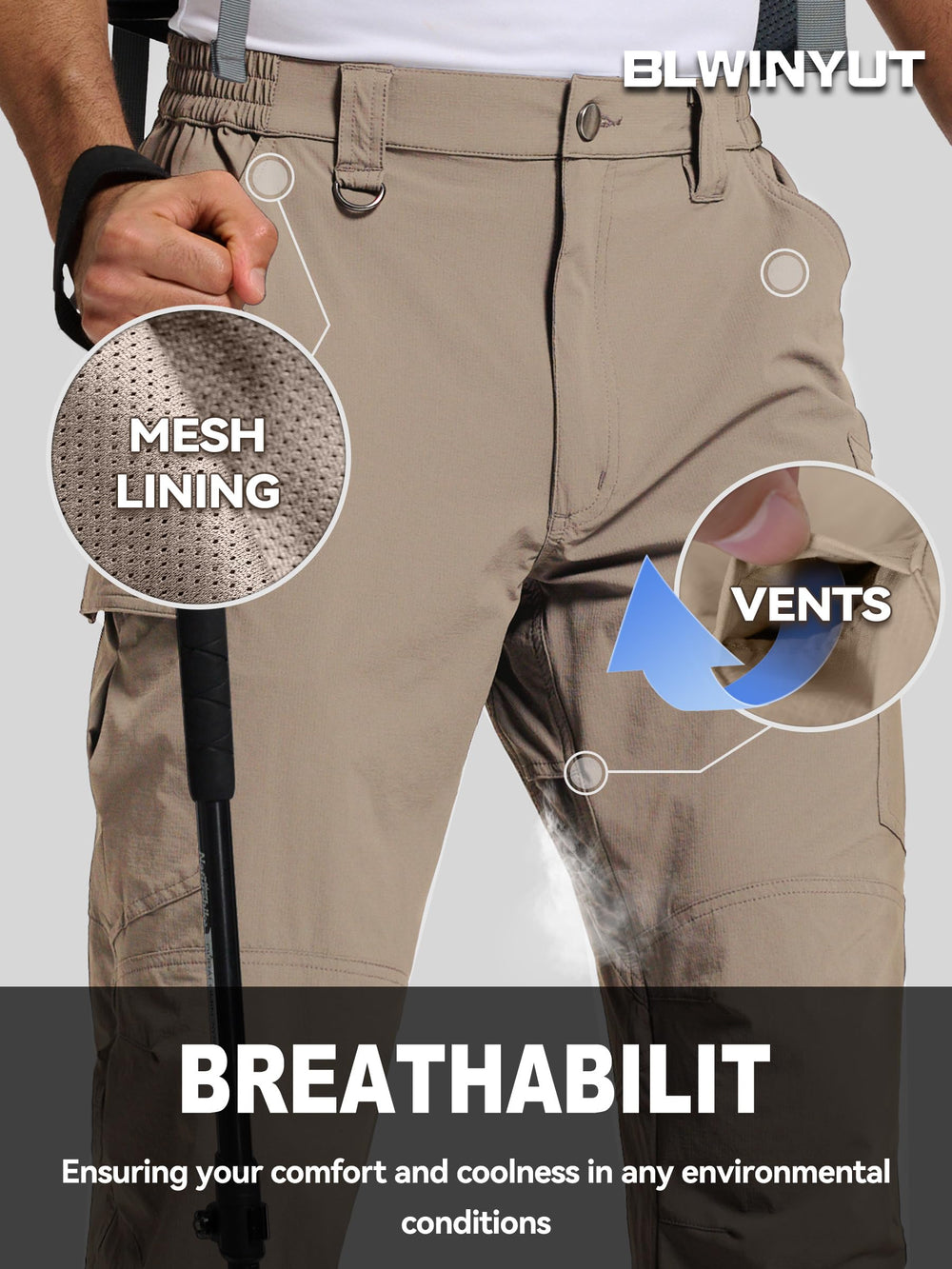 BLWINYUT six-pocket layout keeps essentials secure and organized