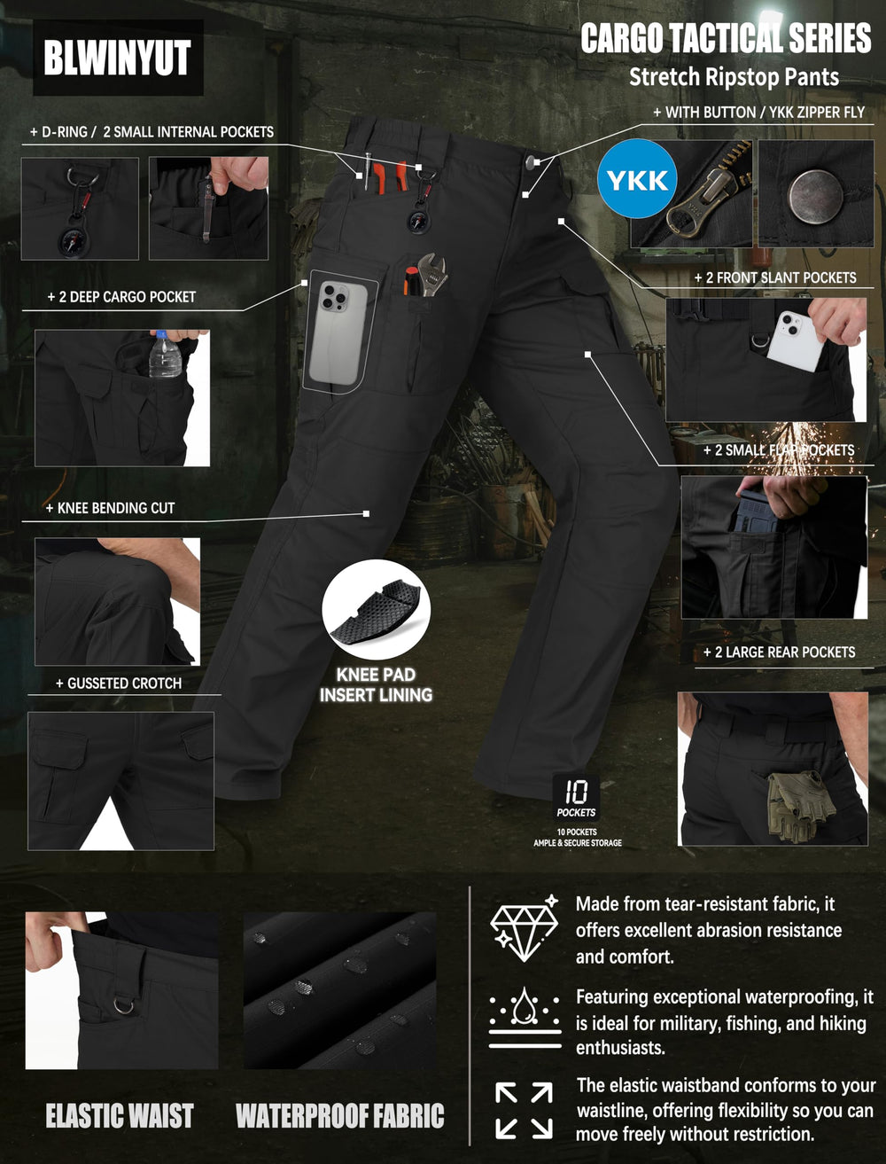 BLWINYUT pants suitable for hiking and outdoor adventures