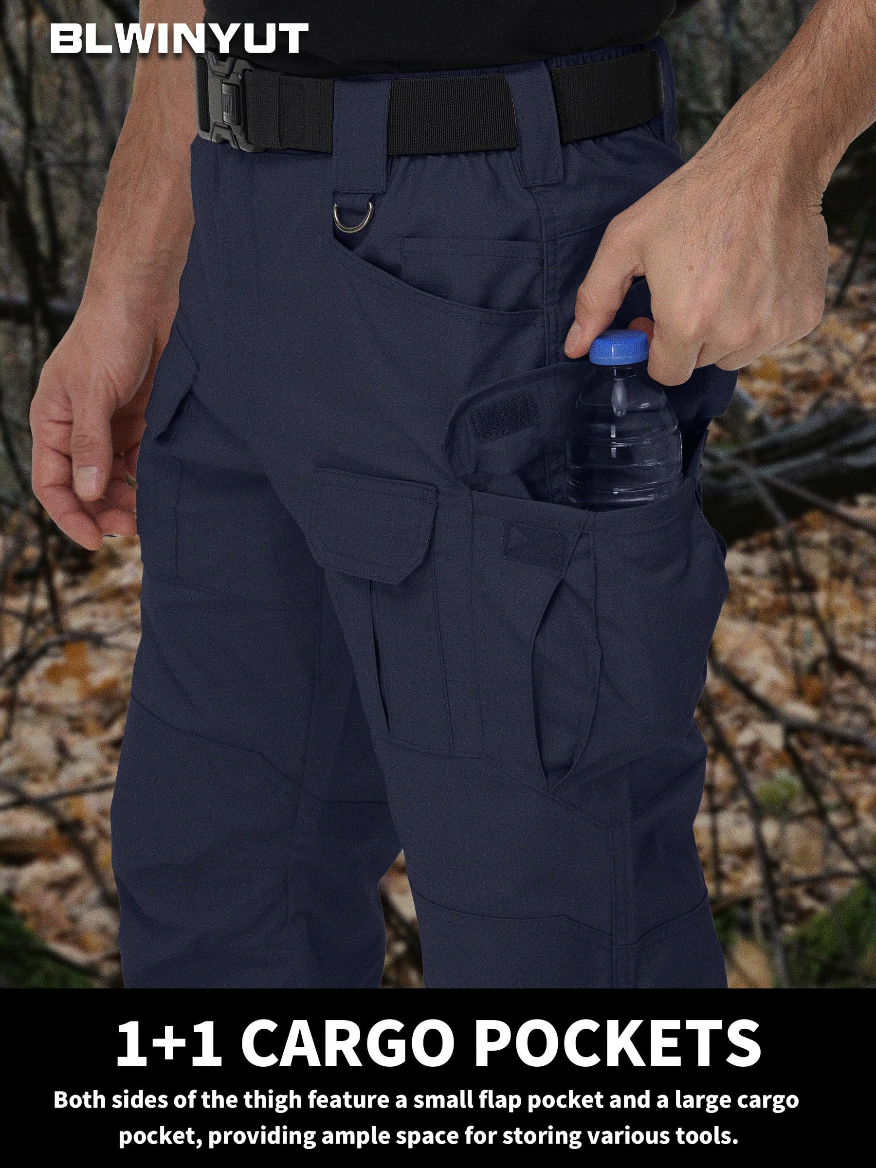 BLWINYUT navy cargo pants suit versatile outdoor tasks.