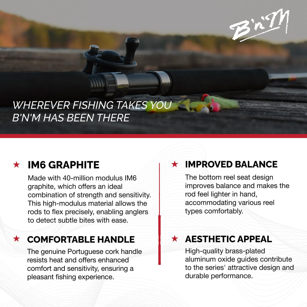 Portuguese cork handle on B&M Sam Heaton offers comfortable grip during long outings