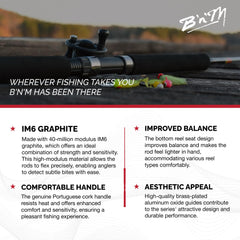 Portuguese cork handle on B&M Sam Heaton offers comfortable grip during long outings