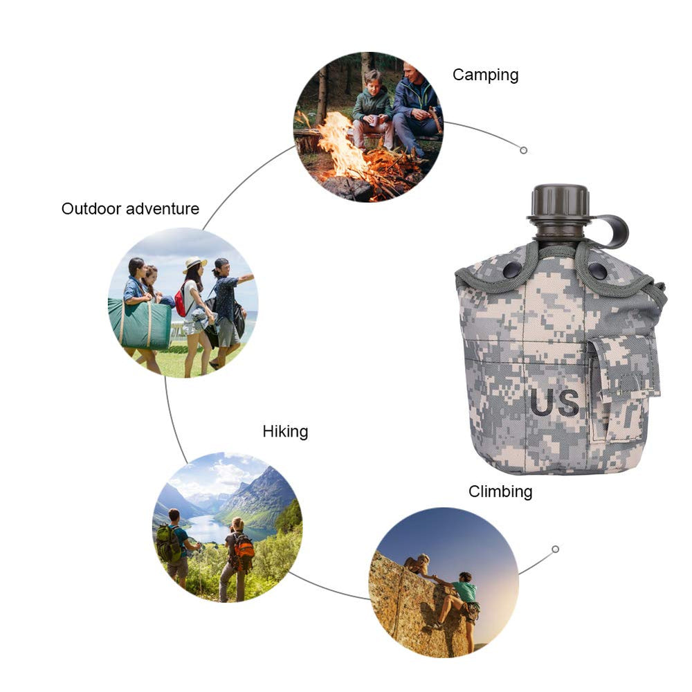 Bnineteenteam insulated nylon bag surrounds the canteen for handling comfort