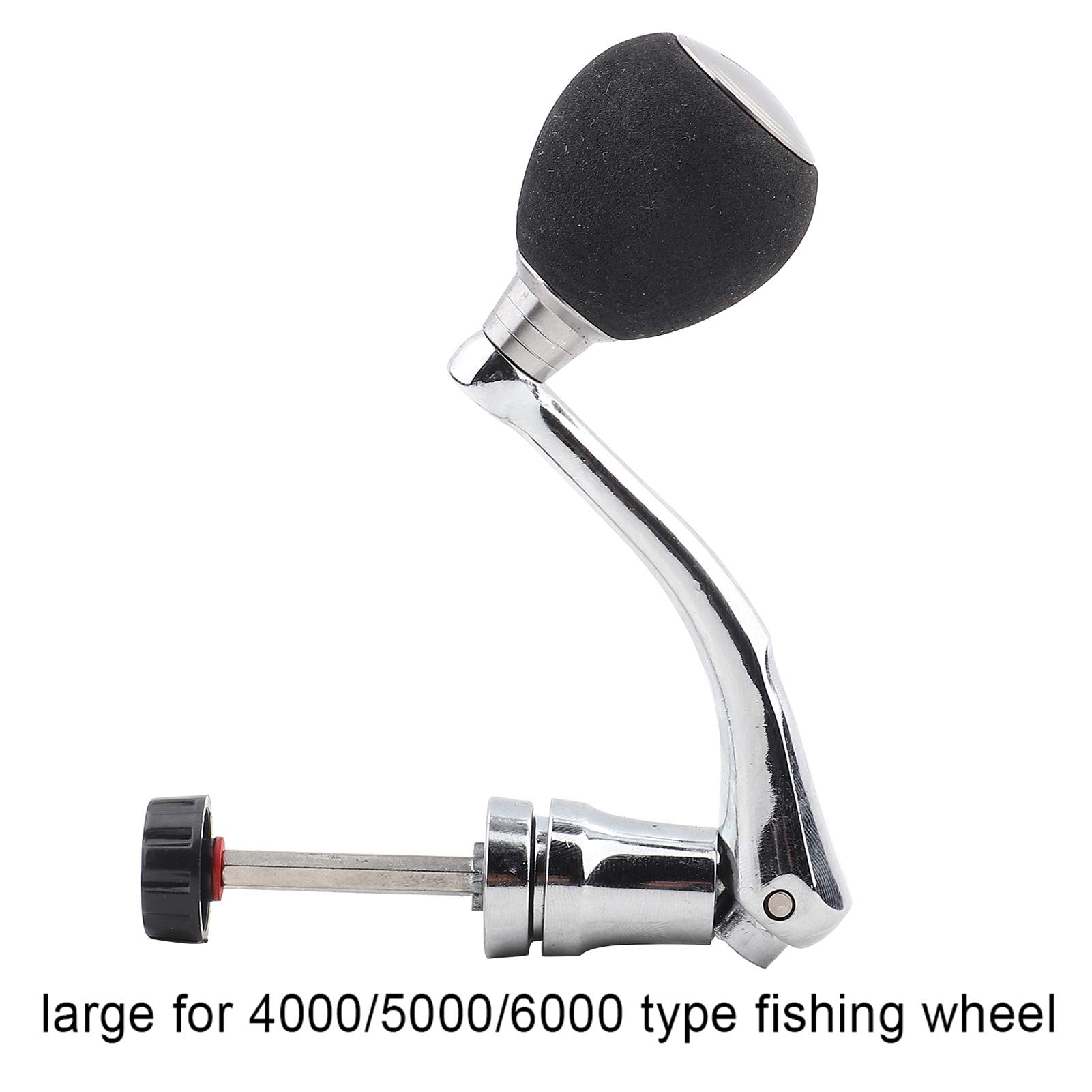 Bnineteenteam reel handle Silver-L ergonomic EVA grip for comfortable use