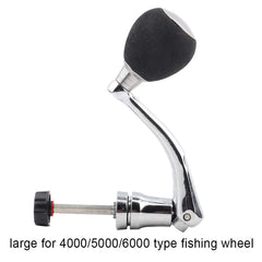 Bnineteenteam reel handle Silver-L ergonomic EVA grip for comfortable use