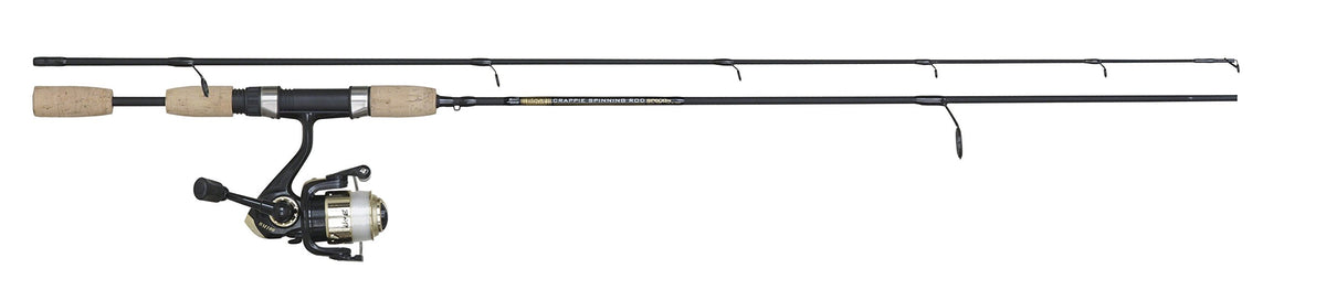 B'n'M Buck's Graphite Crappie Combo 6ft 2pc—ideal for light panfish fishing.