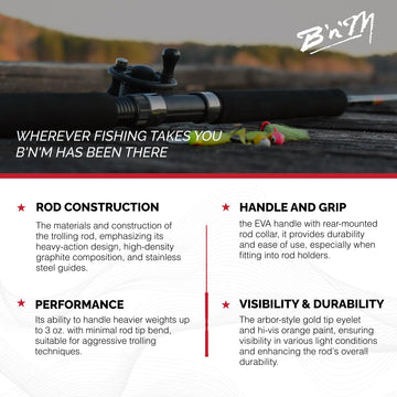 Pow-R-Troller Rod stainless steel guides close-up